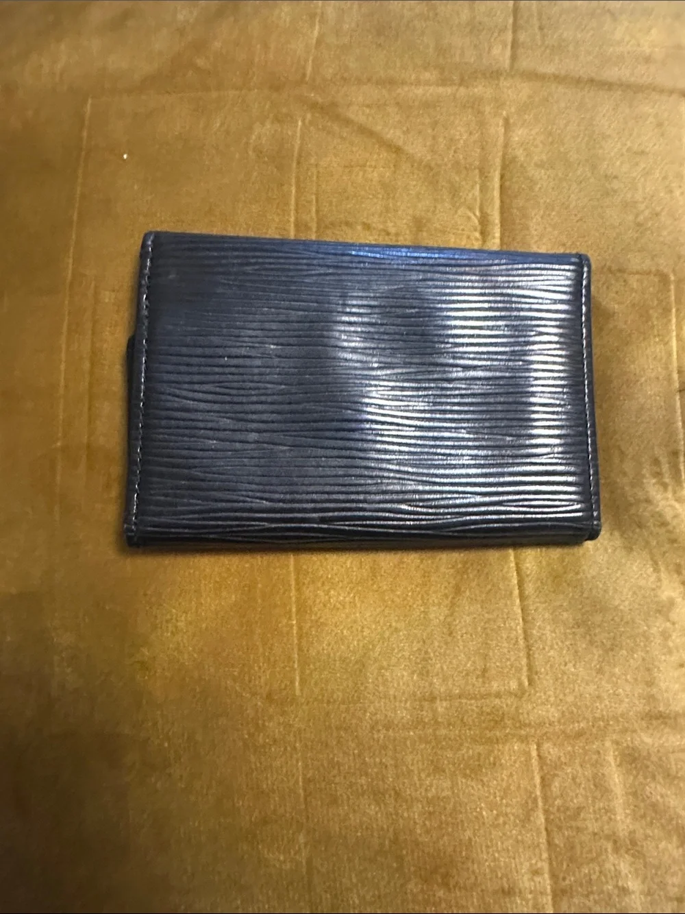 Louis Vuitton Black Epi Leather Key Cles